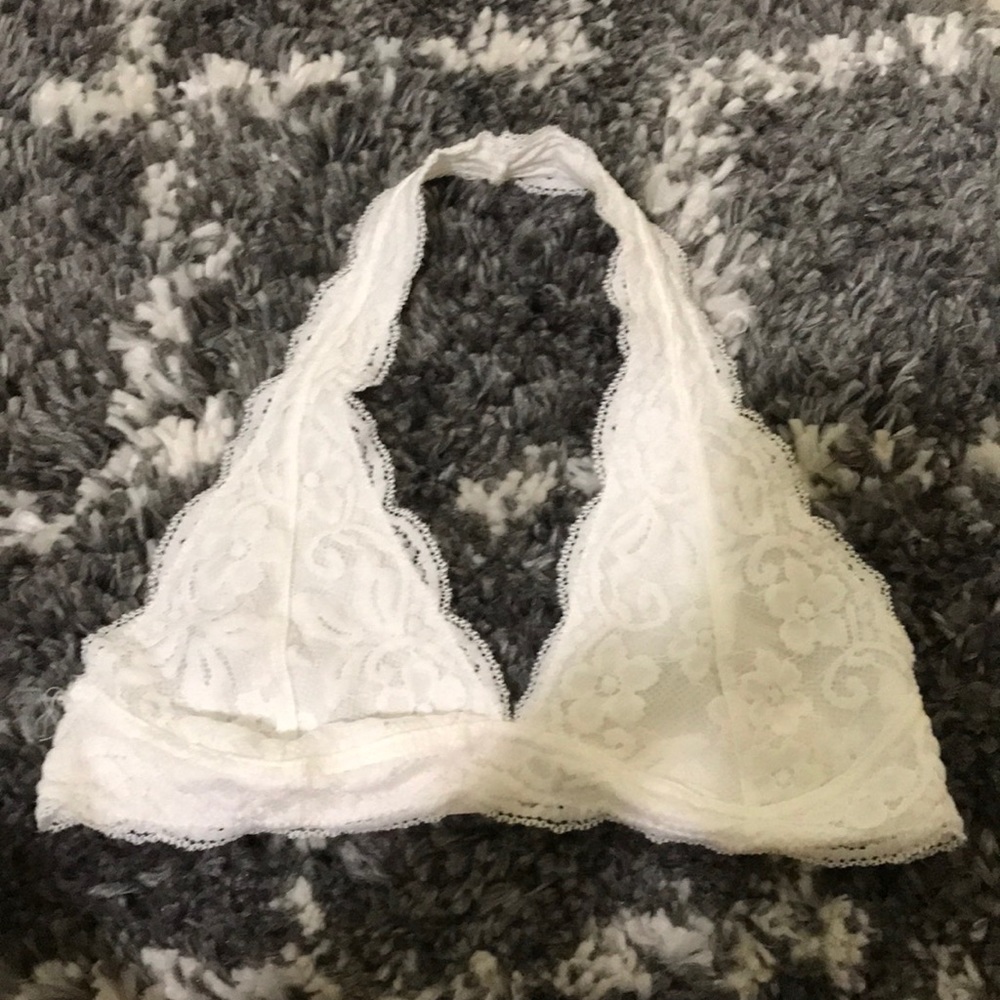 white bralette